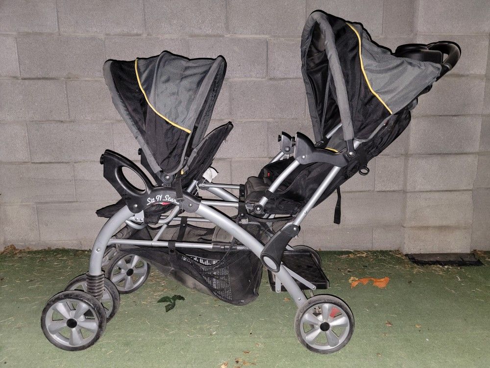 Baby Trends Sit N Stand Double Seat Stroller