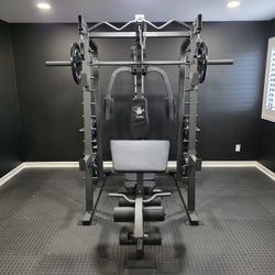 Smith Machine 2001 | Multi-Use Adj Bench | Gym Equipment | Fitness | Squat Rack | Excercise |🔴WEIGHTS AND BARBELL SOLD SEPARATELY 🔴 FREE DELIVERY 🚚