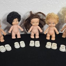Vintage Lot Of 8 Uneeda Pee Wee Dolls
