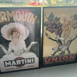 Wine Posters- 4 Large And 2 Small  