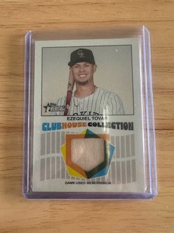 2026 Topps Heritage  Ezequiel Tovar # CCR-ET Clubhouse Collection Colorado Rockies