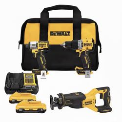 BRAND NEW DEWALT 20V XR Brushless Combo – 3 Tools + 2×4.0Ah Batteries + Fast Charger – $350
