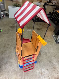 Pirate ship play slide