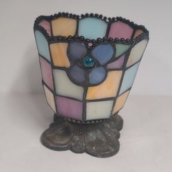 Cute Stained Glass Candle Holder