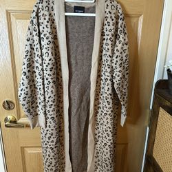 Kittenish Brand Boutique Long Cardigan Size Large 