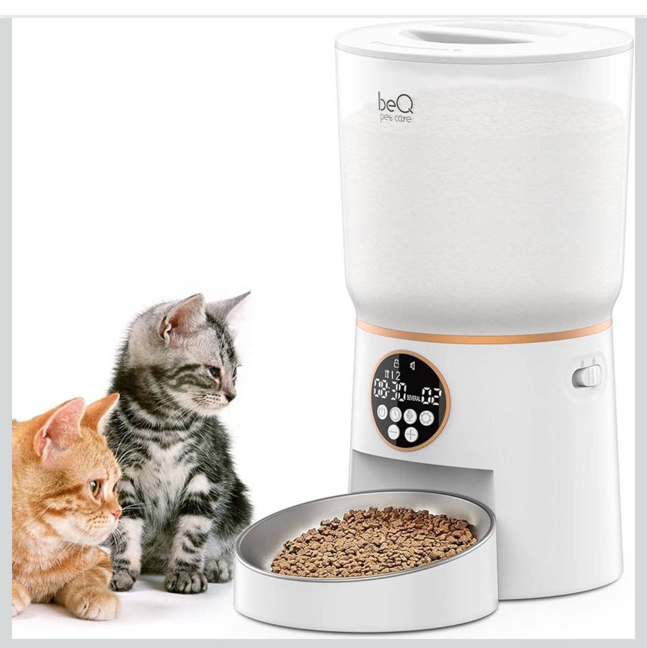 beQ 5L Automatic Cat Feeder, Timed Dog Feeder