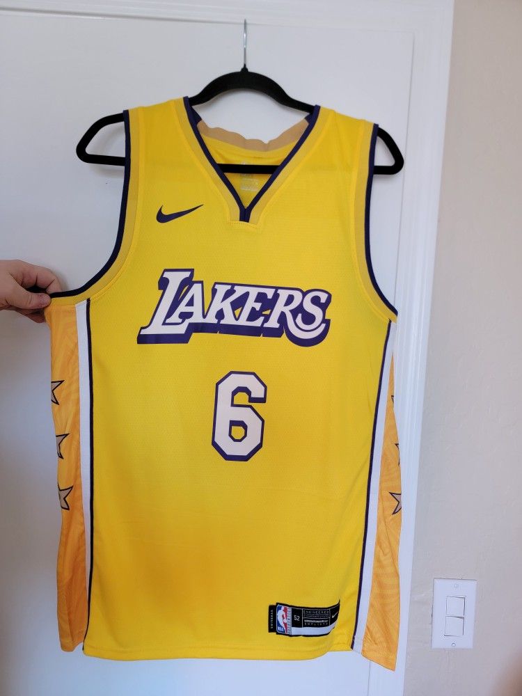 LeGoat #6 Custom Lakers Jersey 2020 City Edition