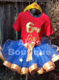 Wonder woman tutu outfit