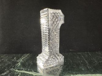 Waterford Cut Crystal Vase, Diamond Pattern