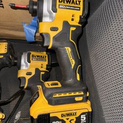 Dewalt Atomic Set Top Tier with another Dewalt impact and Milwaukee 12 V drill