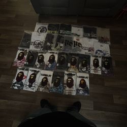 Bape, god speed, awful lot of cough syrup, he’ll star, balenci