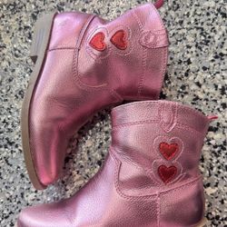 Girls Pink Cowgirl Boots 10c