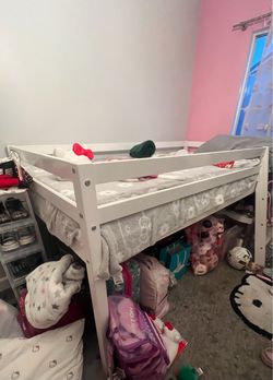 High Sleeper Bed with Open Storage Space Underneath