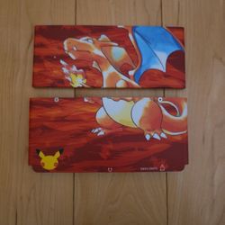 New 3ds Cover Plate 20th Anniversary Pokemon Charzard Plate