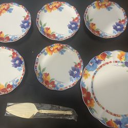 Vintage Keito Exceed Bon “Montmartre” 7-Piece Dessert Set -$65