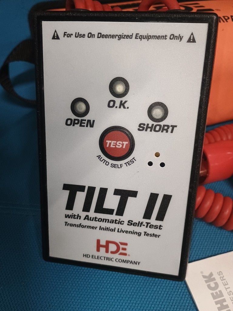 Electrical H D E Tilt Ii & Quick Check