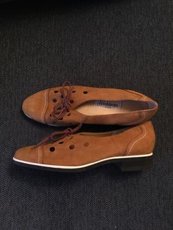 Women’s suede shoes- Vintage 80s Japanese- Women’s 5.5