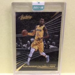 KENTAVIOUS CALDWELL POPE 2017-18 PANINI #40 ABSOLUTE MEMORABILIA LAKERS NBA SPORTS TRADING CARD