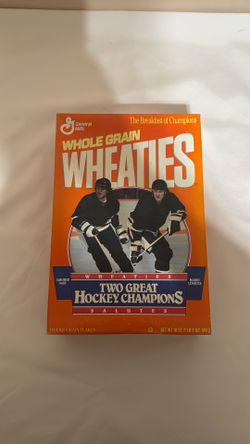 Vintage Wheaties Box - Mario Lemieux and Jaromir Jagr