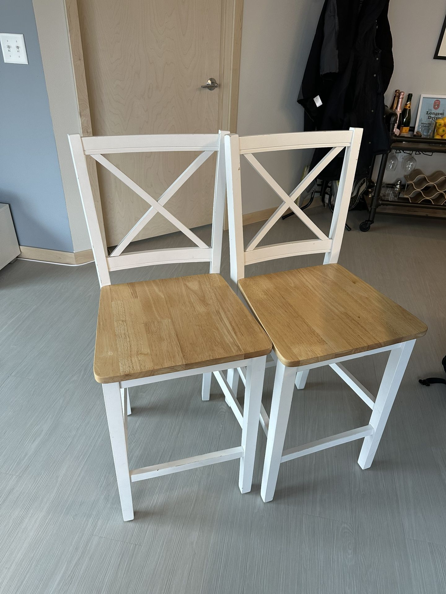 Counter Chairs (two Matching)