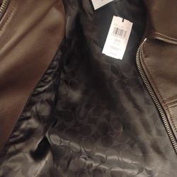 Leather Jacket Coach 