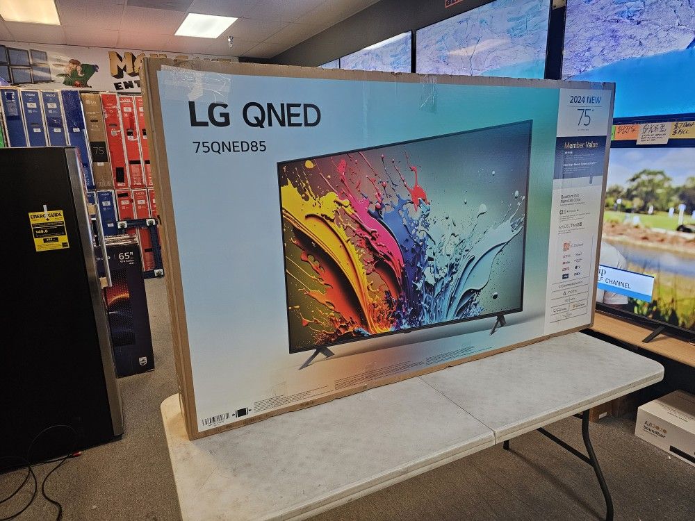 LG 75 INCH QNED TV'S IN STOCK 75QNED85T FULL ARRAY 129HZ HDMI 2.1 W/WARRANTY - PAYMENT PLANS
