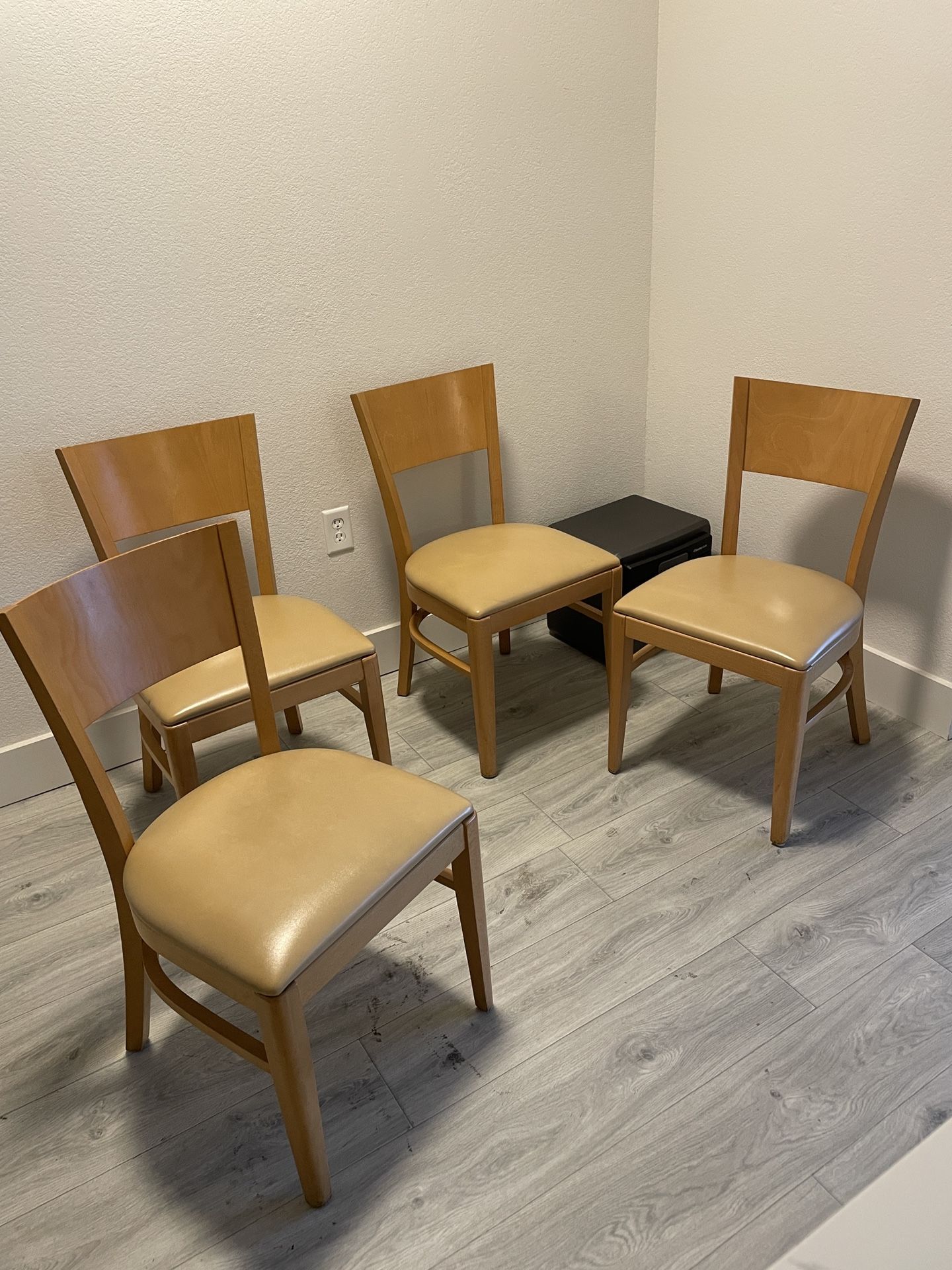 Set Of 4 Wooden Chairs
