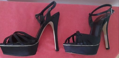 Bakers Satin Platform Stiletto Heels Sz 6.5
