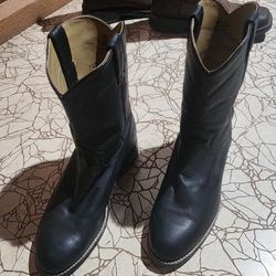 Black Justin Boots Size 4 1/2
