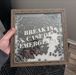 Coffee Bean Shadow Box Wall Decor