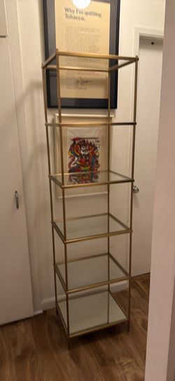 Gold Glass Shelf