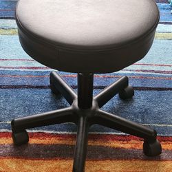 Doctor's Style Chair. Round Adjustable Swivel Stool. Desk Chair