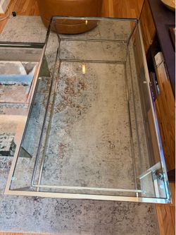 Large glass coffee table