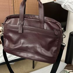 COACH Brief Shoulder Bag Business Flap  Bag