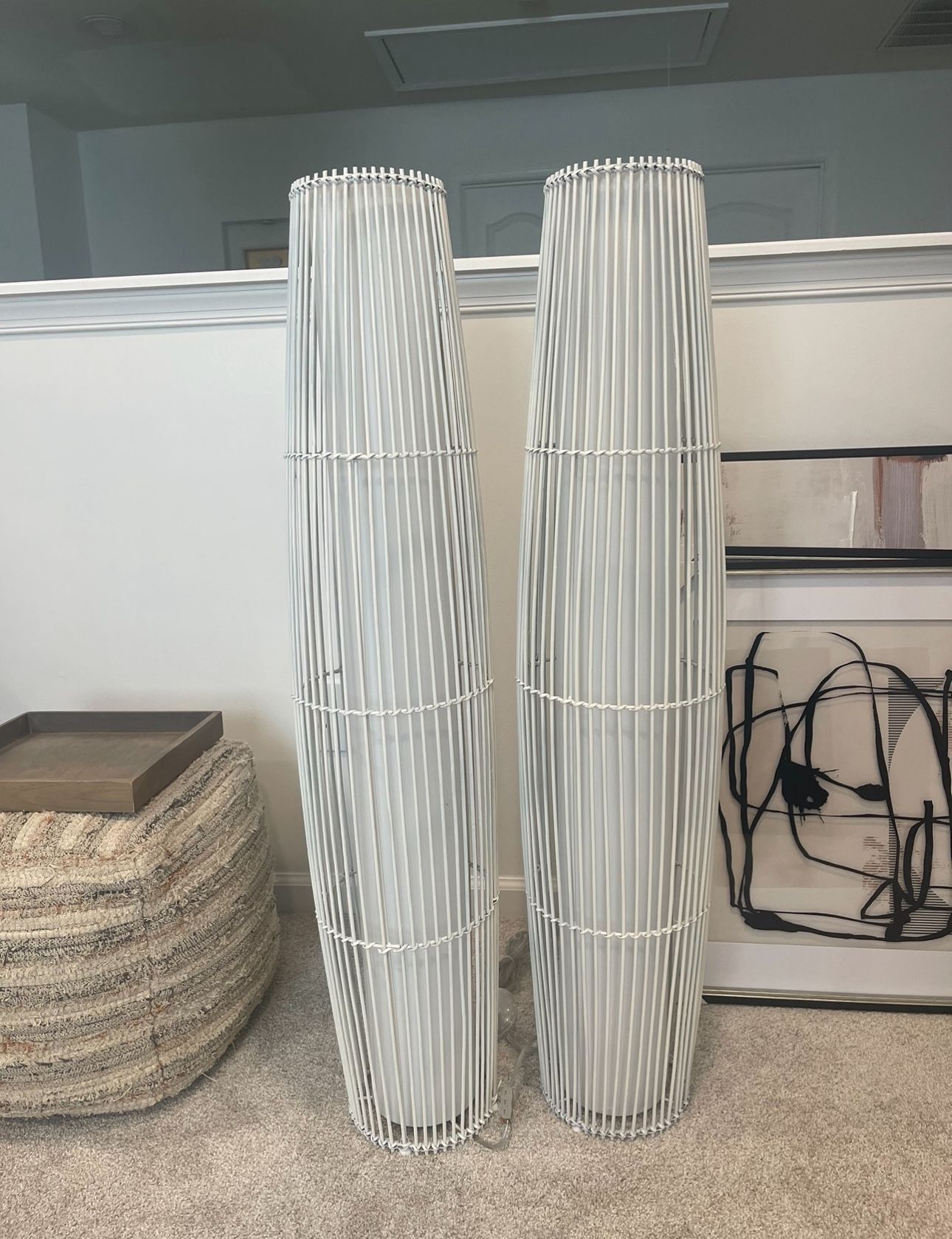 rattan lamps