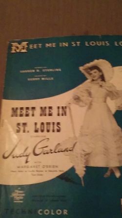 Judy garland in petticoat 1944 photo music sheet