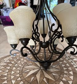 Chandelier 9-Light Antique Bronze