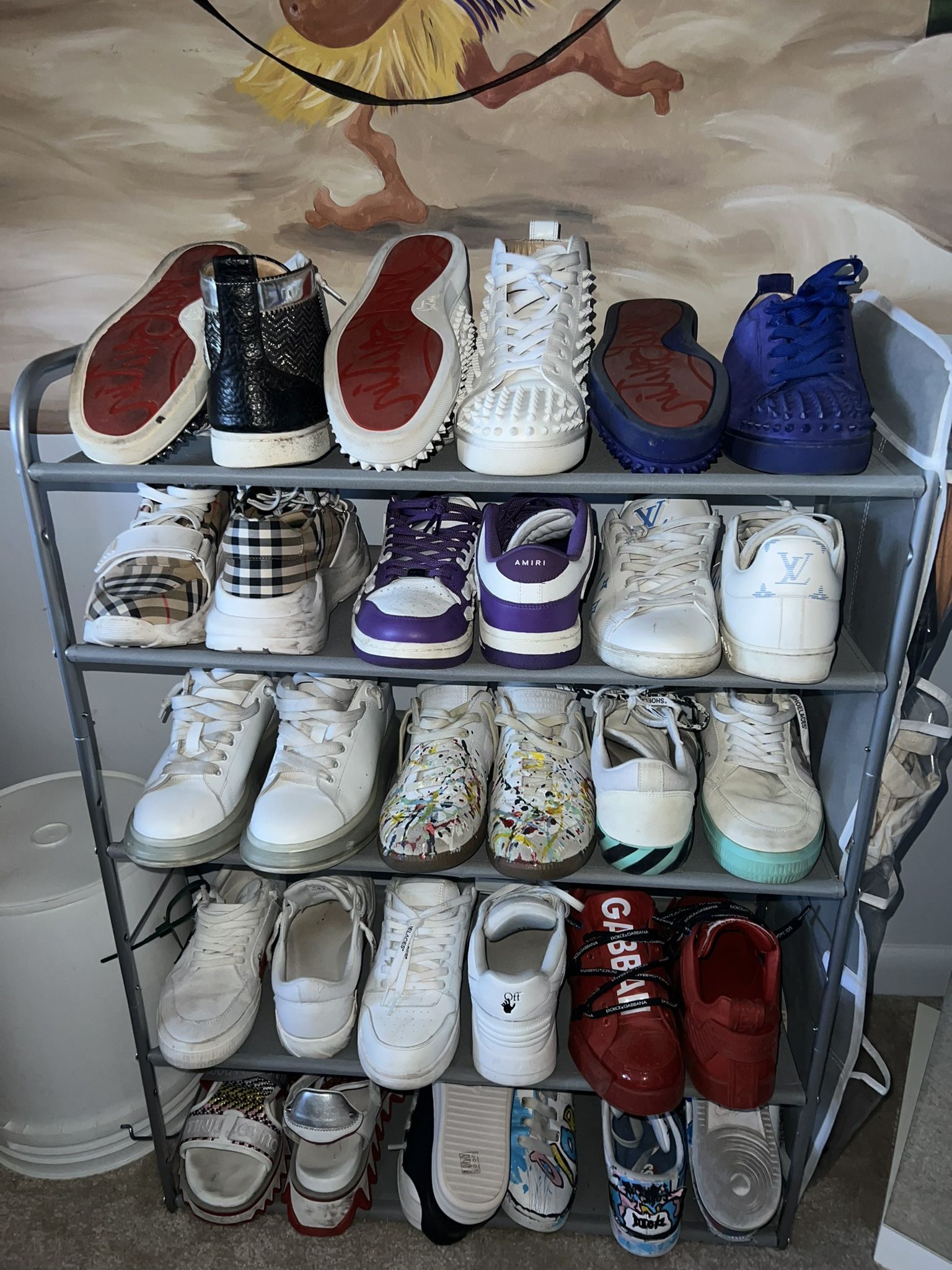 DESIGNER SHOES- Louboutin, Louis Vuitton, Off White, Burberry,Dolce And Gabbana, Alexander McQueen