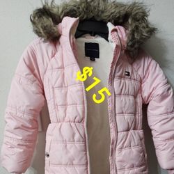 Snow Jacket Girls /Youth - Pink Sz S (7/8) Tommy Hilfiger 