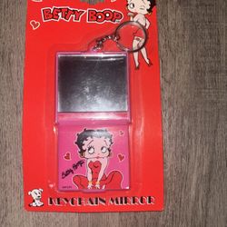 Betty Boop Mirror Keychain