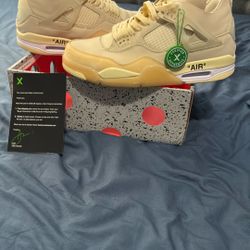 Off White Jordan 4 Used 