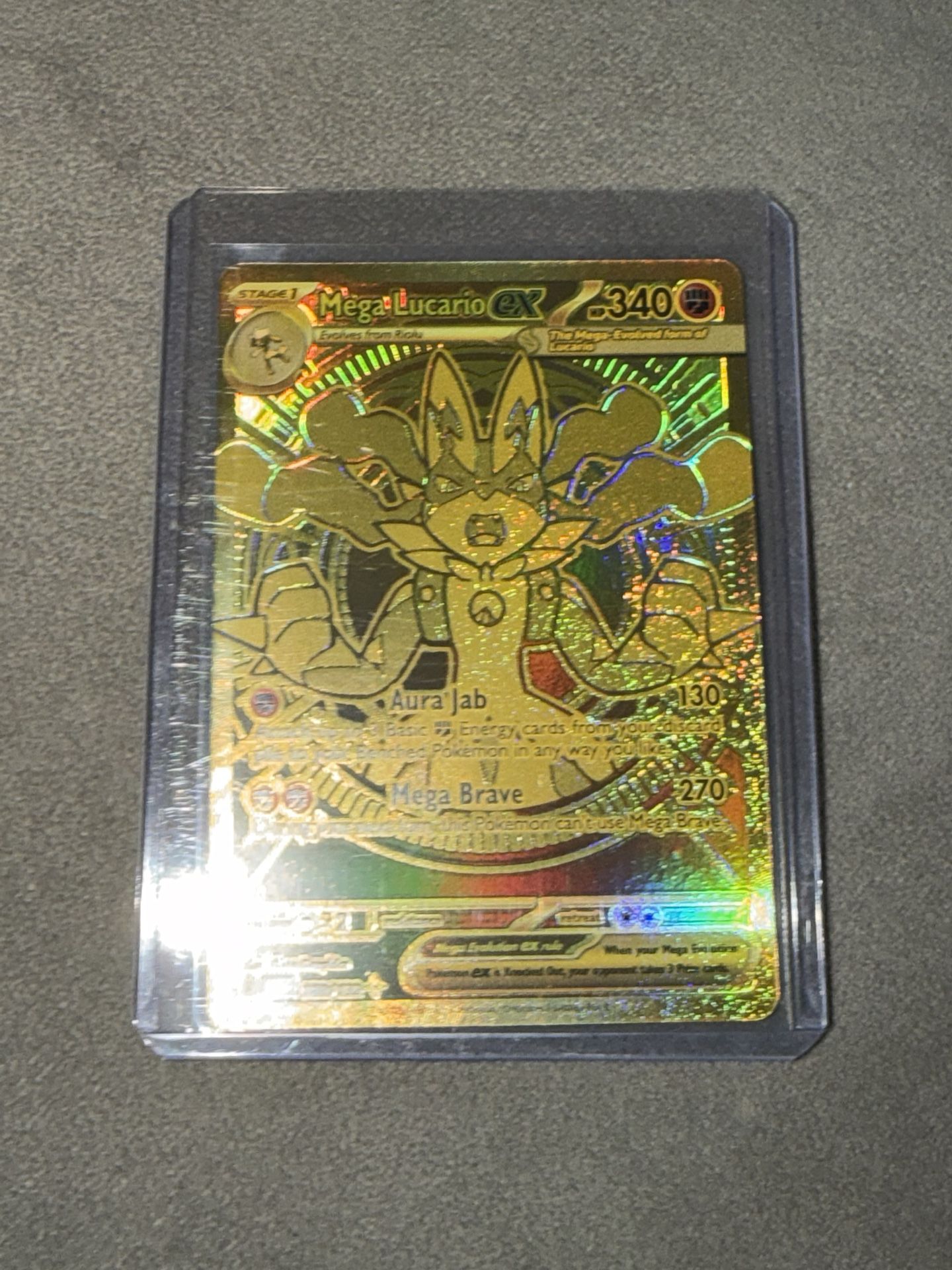 Mega Lucario Gold Card