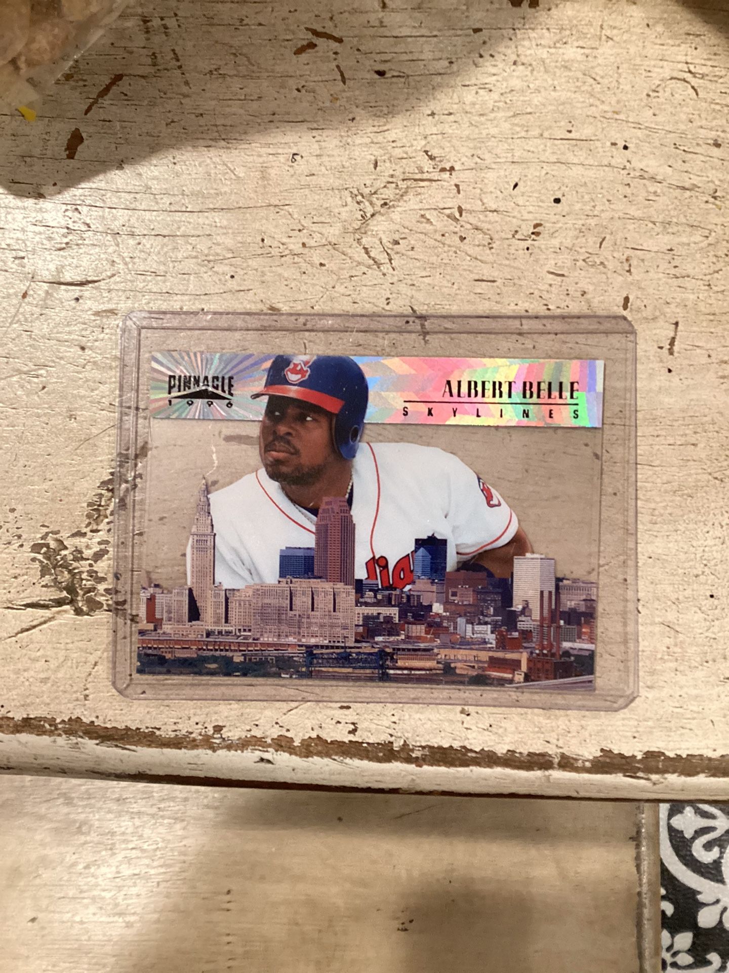 Baseball Card Albert Belle 96 Pinnacle Skylines