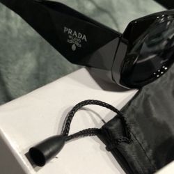 Black Sunglasses Silver Logo 