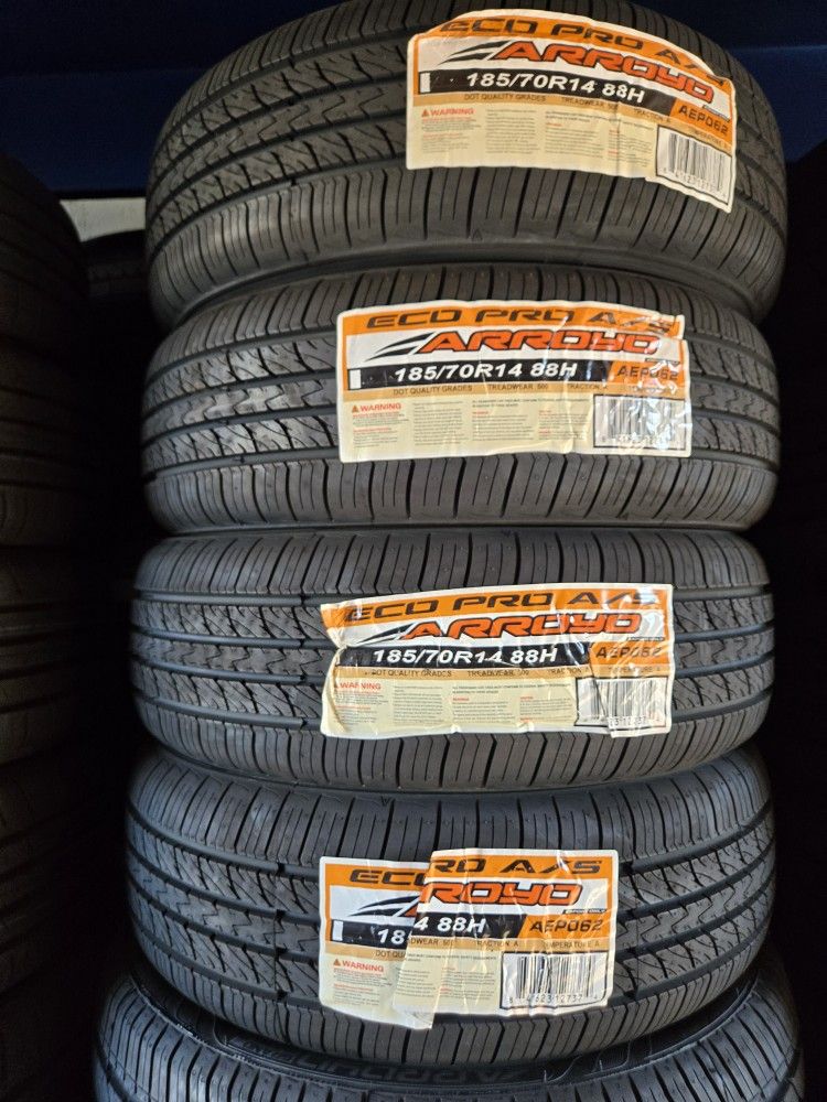 185 70 14 Vendo Set De Llantas NUEVAS De La Marca ✅️ Arroyo