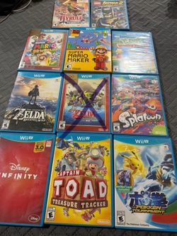 Wii u video games only $10-$15 each