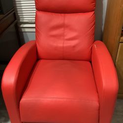 RECLINER CHAIR WITH MASSAGE RED 70 DLLS