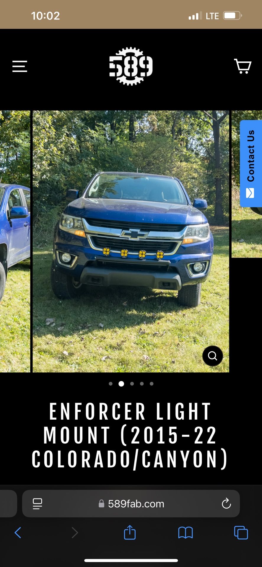 589 Fab Enforcer Light Mount For Chevy Colorado/gmc Canyon