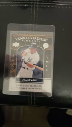 2009 upper deck Yankee Stadium legacies trading card