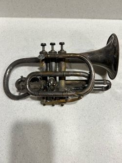 Rare Antique 1890s Pocket Cornet - J. Henri Marchand (H.E. McMillin) Early H.N. White / King